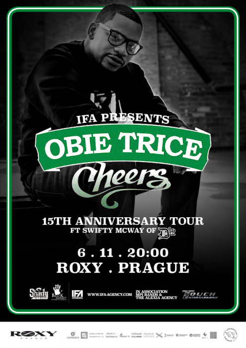 Rapper Obie Trice will celebrate 15 years of his debut Cheers in Prague